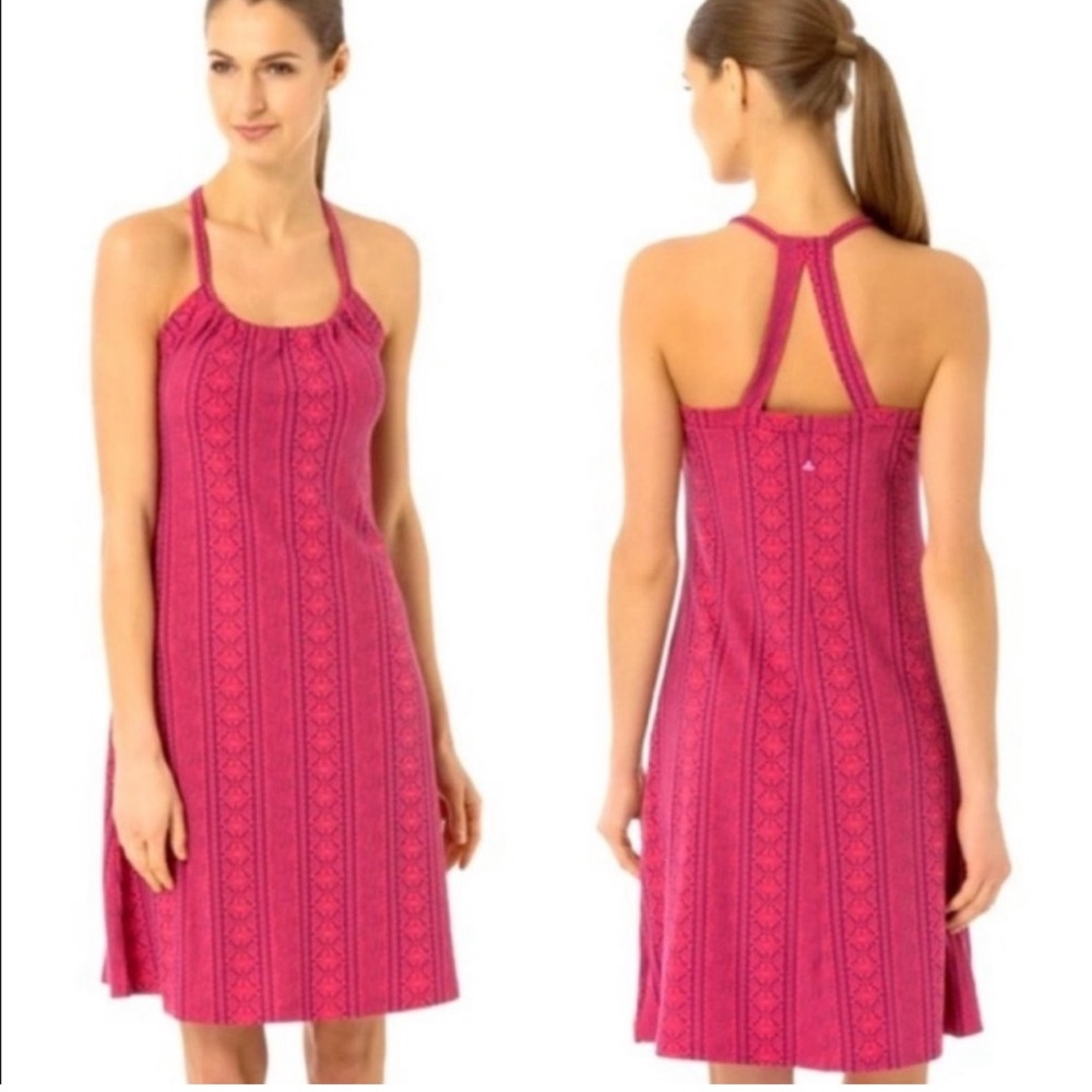 Prana Quinn pink mini active dress